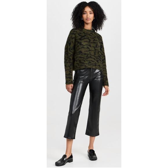 Frame Abstract Jacquard Crew Neck Sweater - Picture 8 of 12